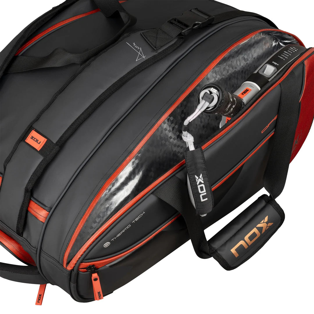 PALETERO NOX LUXURY OPEN SERIES NEGRO/ROJO