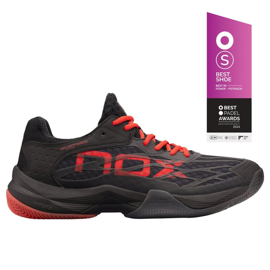 TENIS NOX AT10 LUX BLACK RED